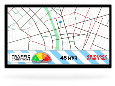 Digital Signage Traffic Feed